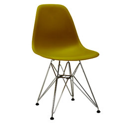 Vitra Eames DSR 43cm Side Chair Mustard / Chrome